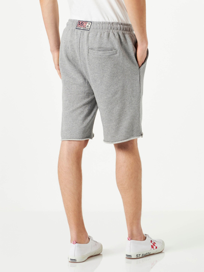 Shop Mc2 Saint Barth Man Cotton Grey Bermuda