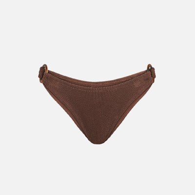 Mc2 Saint Barth Crinkle Brown Swim Briefs