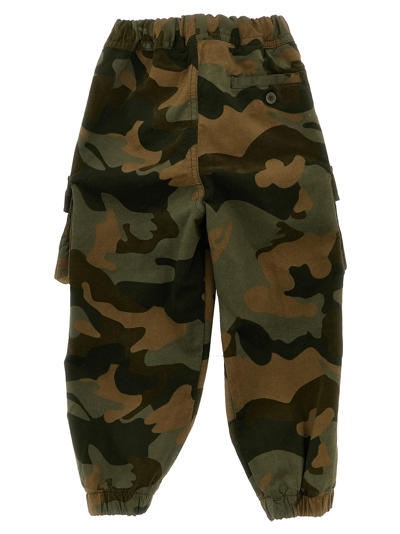 Shop Il Gufo Camouflage Pants In Green