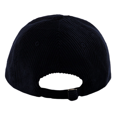 Mc2 Saint Barth Baseball Corduroy Cap With St. Barth Embroidery In Blue Navy