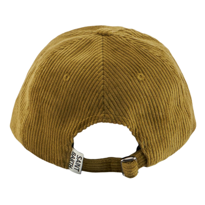 Shop Mc2 Saint Barth Baseball Corduroy Cap With Cortina Embroidery In Green