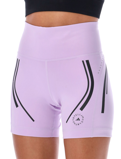 Shop Adidas By Stella Mccartney Active Shorts In Purple Glow