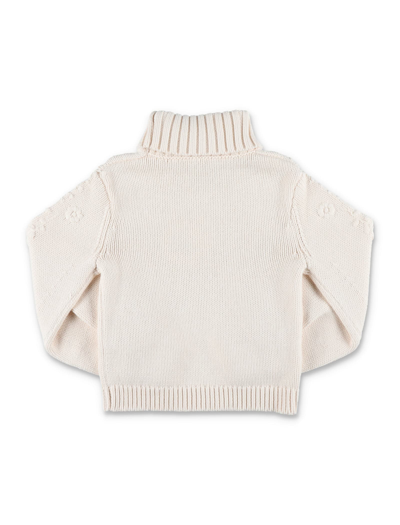 Shop Chloé High-neck Pullover Sweater In White