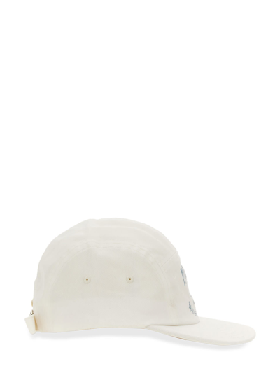 Shop Maison Kitsuné Baseball Cap In Bianco