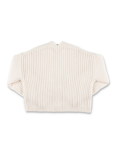 Shop Chloé Knit Cardigan In White