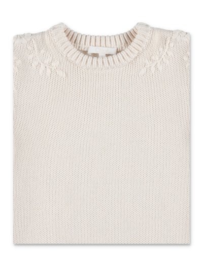 Shop Chloé Knit Dress In White