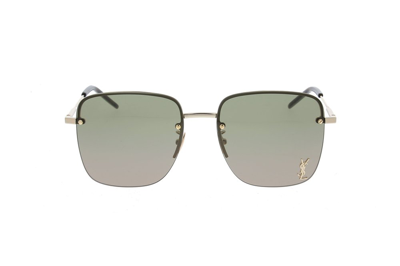 Shop Saint Laurent Eyewear Square Frame Sunglasses In Multi