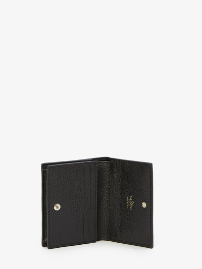 Valentino Rockstud Wallet In Black