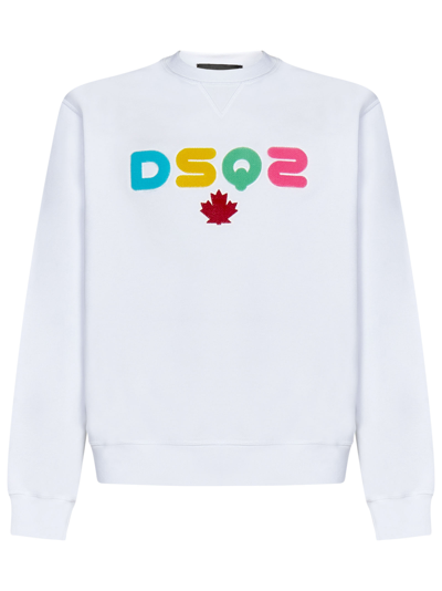 Shop Dsquared2 Cool Sweatshirt In White