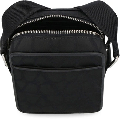 Shop Valentino Garavani - Nylon Messenger Bag In Black