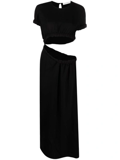 Shop Christopher Esber Cut-out T-shirt Dress In Black