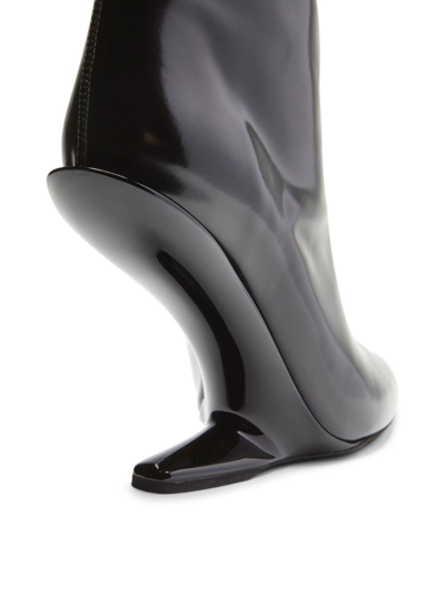 Shop N°21 Schuhe 120mm Leather Boots In Black