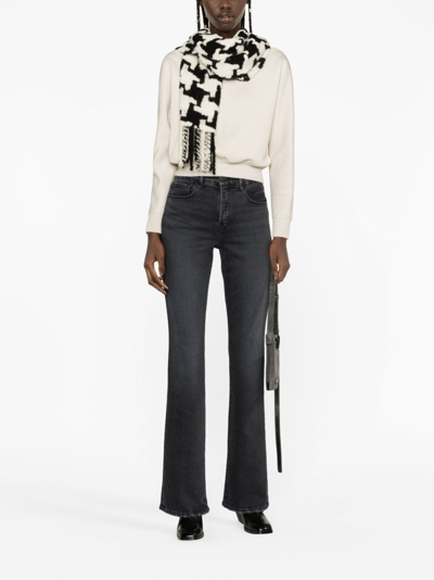 Good American Bootcut Cotton Jeans In Black