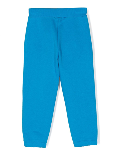 Shop Chiara Ferragni Logo-print Cotton Track Pants In Blue