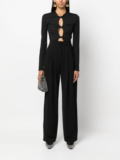 Iro Pleat-detail Wide-leg Trousers In Black
