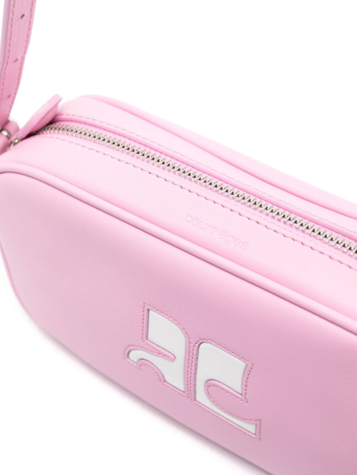 Shop Courrèges Reedition Leather Shoulder Bag In Pink