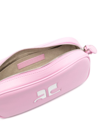 Shop Courrèges Reedition Leather Shoulder Bag In Pink