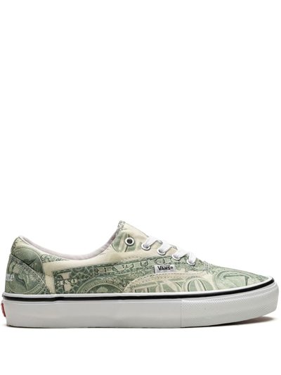 Shop Vans X Supreme Skate Era "dollar Bill-green" Sneakers