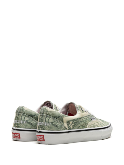 Shop Vans X Supreme Skate Era "dollar Bill-green" Sneakers