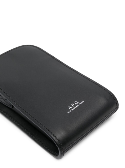 Apc James Leather Mini Bag In Black