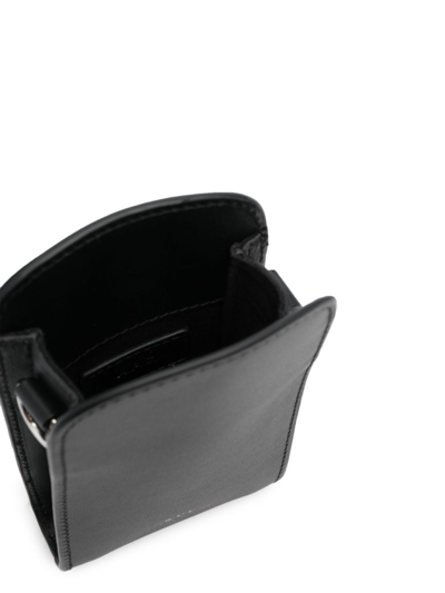 Apc James Leather Mini Bag In Black