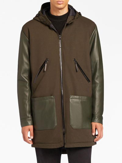 Shop Giuseppe Zanotti Waylen Hooded Jacket In Green