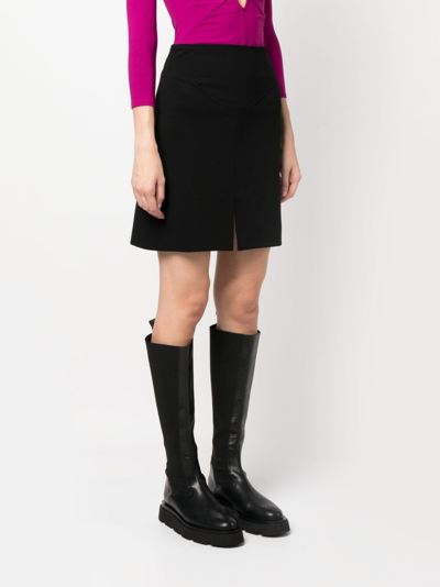 Pinko Zip-up High-waist Skirt In Black