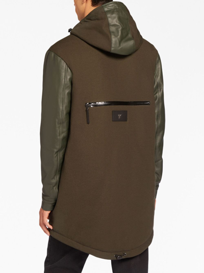 Shop Giuseppe Zanotti Waylen Hooded Jacket In Green