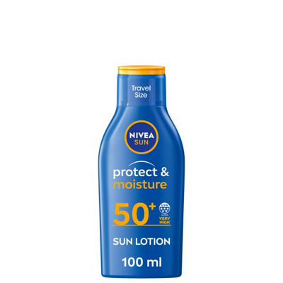 Shop Nivea Sun Protect And Moisture Sun Lotion Spf50 100ml