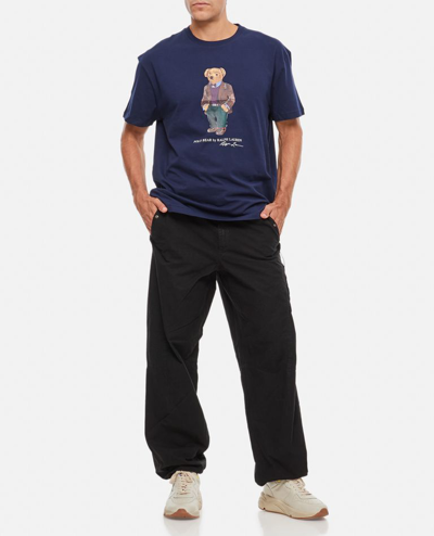 Shop Polo Ralph Lauren T-shirt Bear In Blue