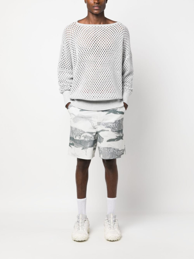 Henrik Vibskov Bermudas Mit Grafischem Print In Neutrals