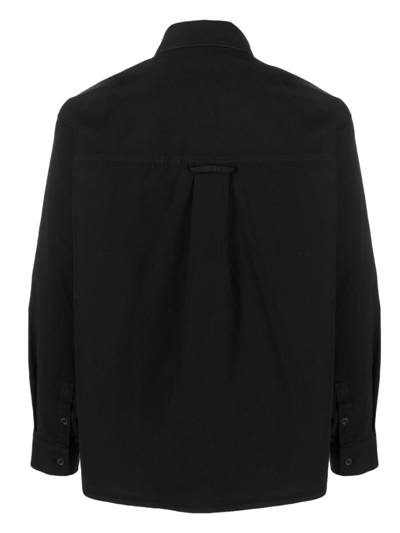 Shop Henrik Vibskov Cargo Long-sleeve Shirt In Black