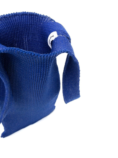 Shop A. Roege Hove Large Emma Knitted Tote Bag In Blue