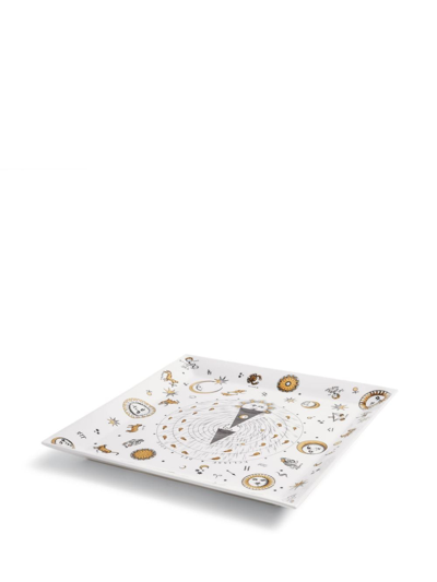 Fornasetti Tray Astronomici In Weiss
