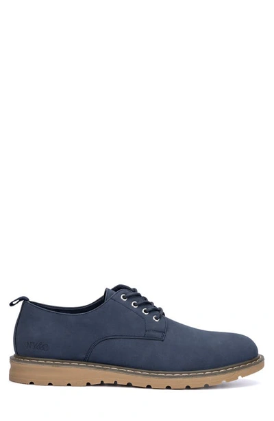 Shop New York And Company Dorian Lace-up Derby In Navy