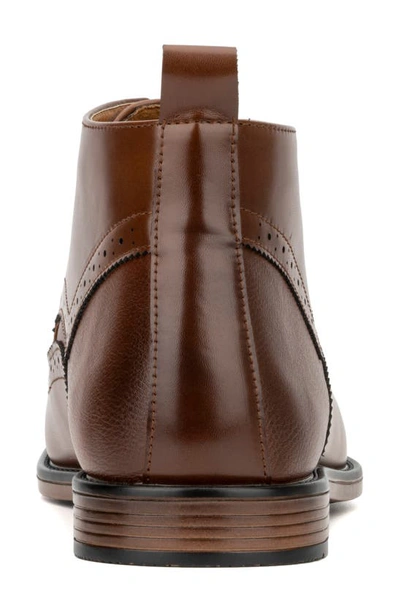 Shop New York And Company Luciano Faux Leather Chukka Boot In Cognac