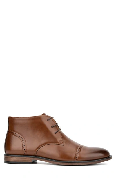 Shop New York And Company Kevin Cap Toe Derby In Cognac