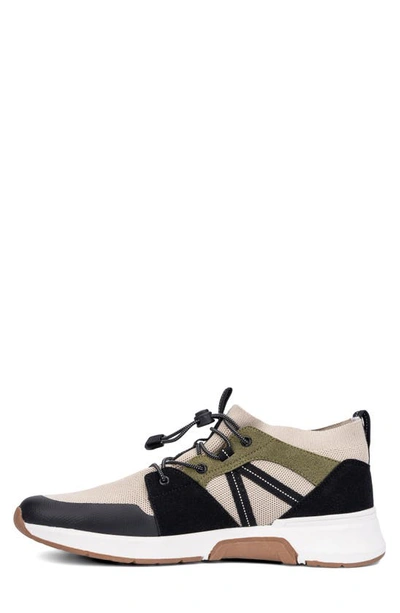 New York And Company Men's Faux Leather Zion Sneakers In Black Multi