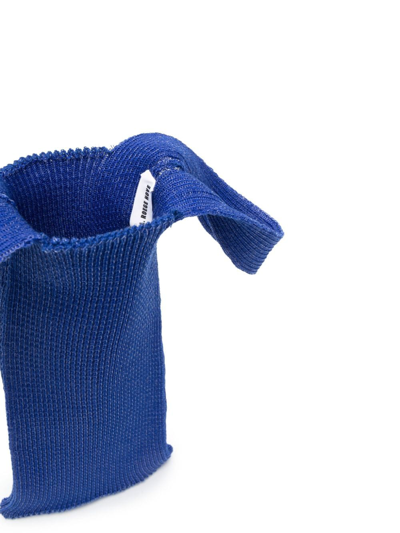 Shop A. Roege Hove Emma Knitted Tote Bag In Blue