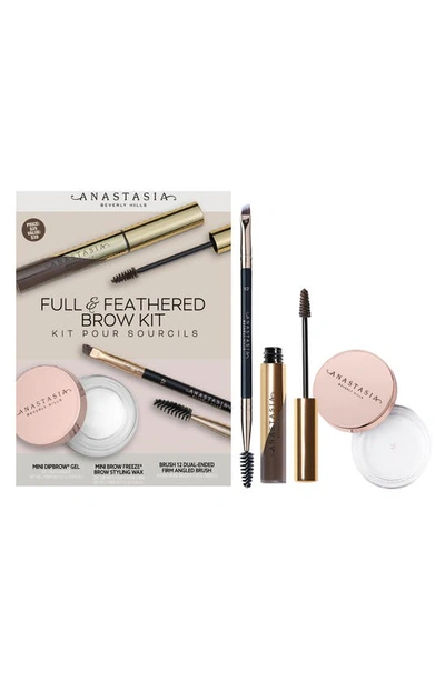 Shop Anastasia Beverly Hills Full & Feathered Brow Kit In Medium Brown