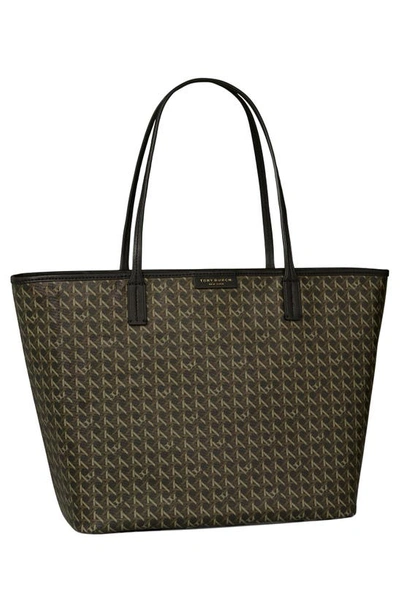 Tory Burch Ever-ready' Large Shopping Bag In Black Fabric In Black