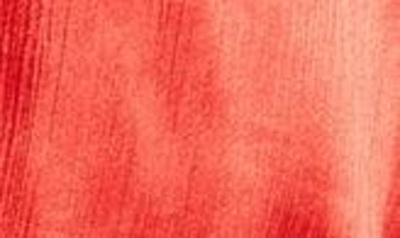 Shop Btfl-life Galiena Long Sleeve Satin Wrap Dress In Fiery Red