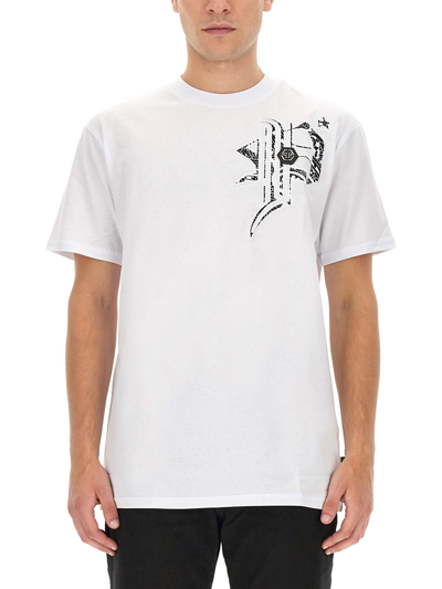 Shop Philipp Plein T-shirt With Logo In White