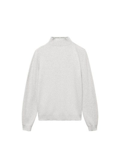 Shop Mango Cut-out Knitted Sweater Grey