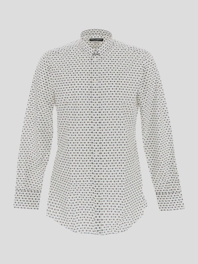 Shop Dolce & Gabbana Shirts In Nero Fdo Bianco