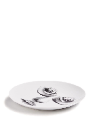 Fornasetti Tema E Variazioni N. 395 Wall Plate In White