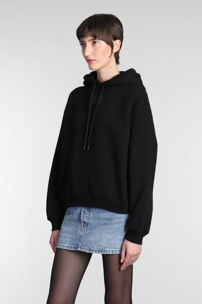 Shop Alexander Wang Sweatshirt In Black Cotton