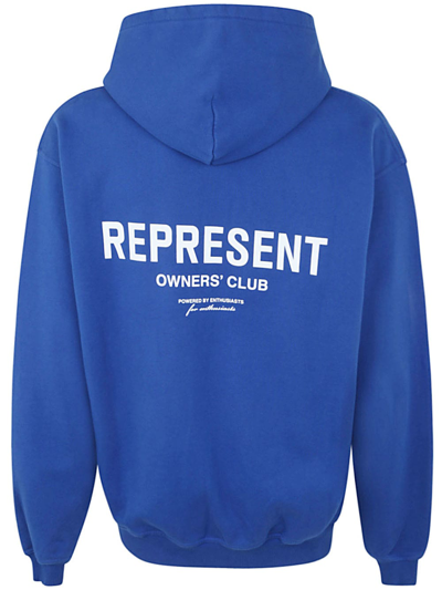 Shop Represent Owners Club Hoodie In Cobalt