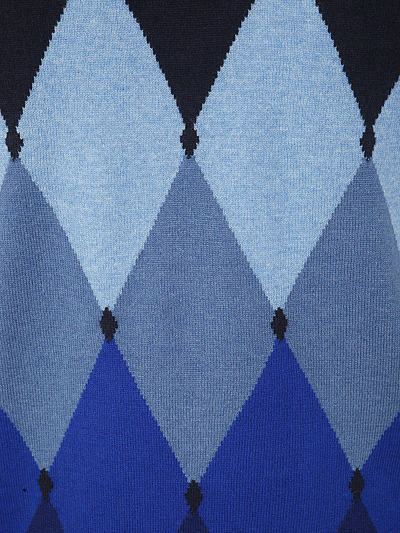 Ballantyne Argyle Pattern Sweater Sweaters And Cardigans Blue In Blue