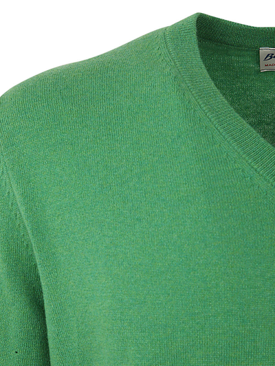 Shop Ballantyne V Neck Pullover In Green